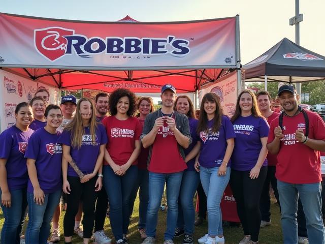 Robbie's Automotive team participating in a local community event in Augusta